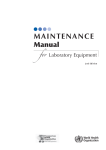Maintenance manual for laboratory - Index of