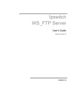 WS_FTP Server 5.0 User`s Guide