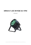 TS104 User manual SIRIUS 21 LED 3W RGB 3in1 IP65