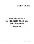 NIC/iSCSI/FCOE Boot Code Manual