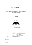 Extox-Uni i-1 controller user manual