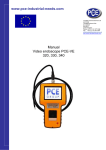 www.pce-industrial-needs.com Manual Video endoscope PCE