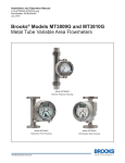 Brooks® Models MT3809G and MT3810G Metal