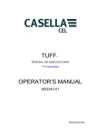 Casella Tuff Personal Sampling Pump User Manual