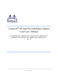 ConnectX IB Dual Port InfiniBand Adapter Card User`s Manual