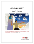 PDFeBURST User`s Manual