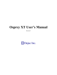 Osprey XT User`s Manual