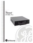 0150-0294A GE Security DVMRe Pro User Manual