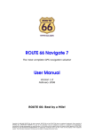 ROUTE 66 Navigate 7 User Manual