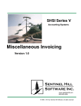 Series 5 Miscellaneous Invoicing- User Help