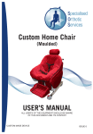 USER`S MANUAL Custom Home Chair
