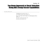 Top-Down Approach to Stock Selection Using AIQ`s Group/Sector