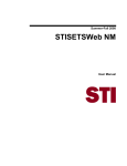 STISETSWeb NM User Manual
