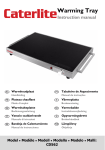 Warming Tray Instruction manual