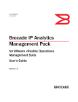 Brocade IP Analytics Management Pack for VMware vRealize