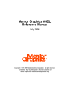 Mentor Graphics VHDL Reference Manual