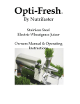User Manual - Nutrifaster Inc.