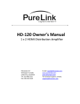 HD-120 Owner`s Manual