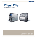PB50 and PB51 Mobile Printer User`s Guide