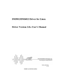 DM5812/DM6812 Driver for Linux Driver Version 2.0.x User`s Manual