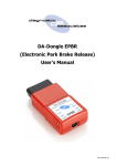 DA-Dongle EPBR (Electronic Park Brake Release) User`s Manual