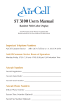 ST 3100 Users Manual