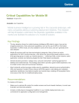 Critical Capabilities for Mobile BI