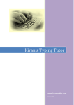 Kiran`s Typing Tutor