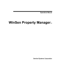WinSen Property Manager: User manual