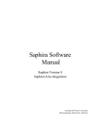 Saphira Software Manual
