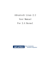 Advantech Linux 2.2 User Manual For 2.4 Kernel