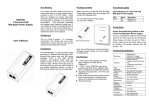 EX9100J 1-Pair Port PoE Mid-Span Power Supply User`s Manual