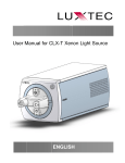 User Manual for CLX-T Xenon Light Source