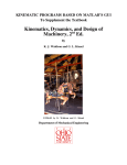 Kinematics, Dynamics, and Design of Machinery, 2 Ed.