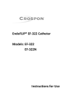EndoFLIP® EF-322 Catheter Models: EF-322 EF