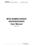 MYD-SAM9G15/9G25 /9G35/9X25/9X35 User Manual