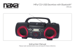 MP3/CD/USB Boombox with Bluetooth® Instruction