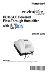 HE365A,B Powered Flow-Through Humidifier
