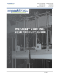 wepackit 2009 inc. 2010 product guide