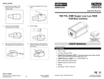 700 TVL DNR Super Low Lux OSD ICR Box Camera USER MANUAL