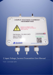 3 Input Voltage_Current Transmitter User Manual