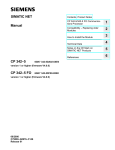 1 2 3 4 5 6 Manual CP 342–5 SIMATIC NET