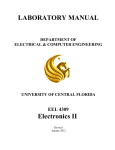 EEL 4309 Lab Manual - (ECE) at UCF