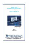 Field Mounted Rate/Totalizer USER`S MANUAL