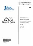 Agilent SH-112 Dry Scroll Pump Instruction Manual