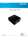 User`s Manual VETA Transmitter (VT-2W)
