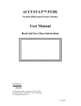 ACCUSTAT™ P2/DL User Manual