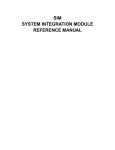sim system integration module reference manual