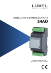 MODULE OF 4 ANALOG OUTPUTS USER`S MANUAL