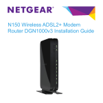 N150 Wireless ADSL2+ Modem Router DGN1000v3